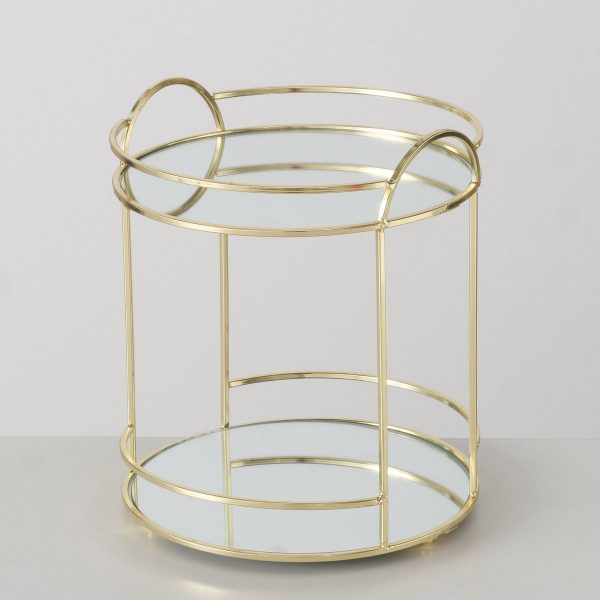 ΔΙΣΚΟΣ Camila ΜΕ ΚΑΘΡΕΠΤΗ H24cm, D21cm ΧΡΥΣΟ ΜΕΤΑΛΛΟ