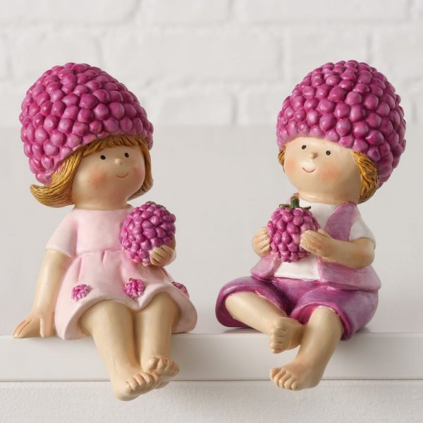 ΠΑΙΔΙ ΒΑΤΟΜΟΥΡΟ 2/ass ΦΙΓΟΥΡΑ ΚΑΘΙΣΤΟ Rubus 10Χ7Χ14cm Polyresin