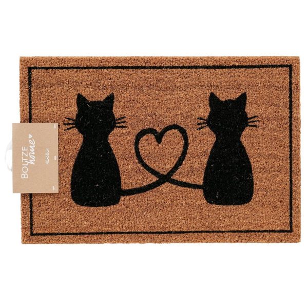 ΠΑΤΑΚΙ ΕΙΣΟΔΟΥ ΓΑΤΕΣ  Salem 60Χ40Χ1cm, PVC, ΦΥΣΙΚΟΣ ΚΟΚΟΦΟΙΝΙΚΑΣ