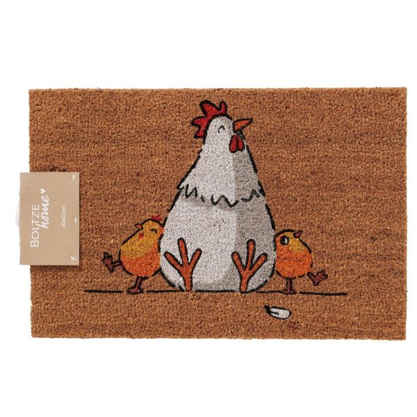 ΠΑΤΑΚΙ ΕΙΣΟΔΟΥ ΚΟΤΑ Henny 60Χ40Χ1cm, PVC, ΦΥΣΙΚΟΣ ΚΟΚΟΦΟΙΝΙΚΑΣ