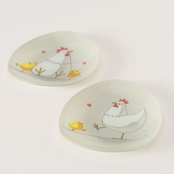 ΠΙΑΤΟ 2/ass ΣΧΕΔΙΟ ΚΟΤΑ Henny,  Dishwasher proof, ΓΥΑΛΙ lacquered