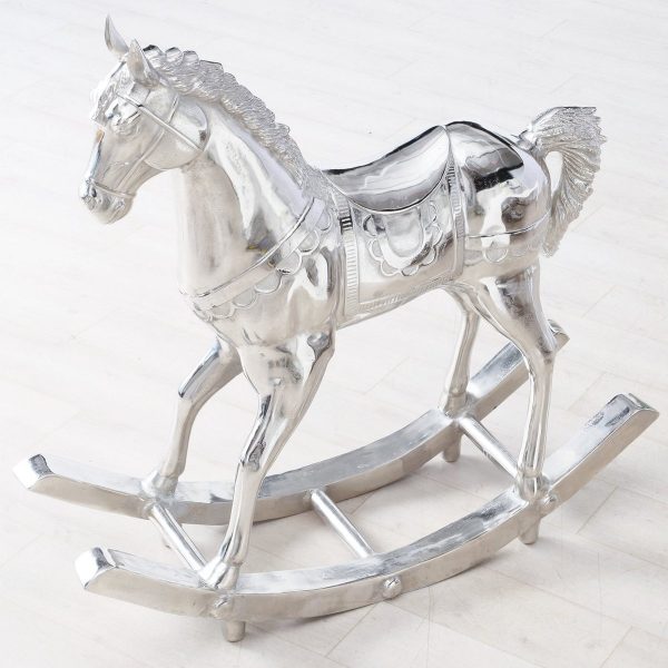 ΑΛΟΓΟ ΤΡΑΜΠΑΛΑ Ansija 120X38.50X115cm ΑΣΗΜΙ ΑΛΟΥΜΙΝΙΟ