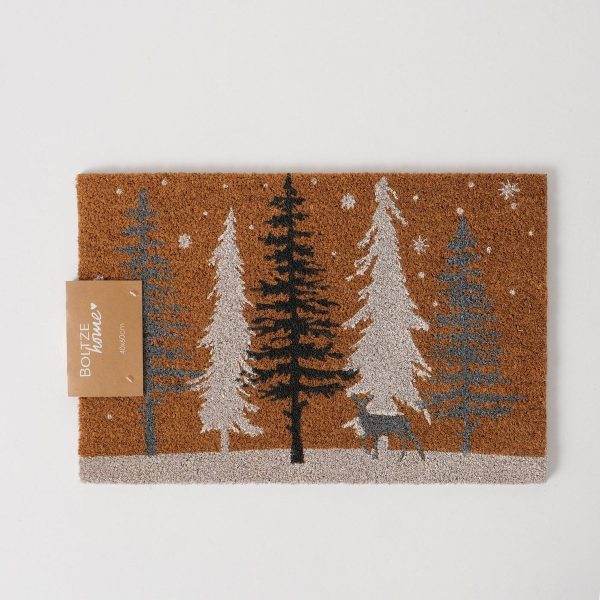 ΠΑΤΑΚΙ ΕΙΣΟΔΟΥ ΔΕΝΤΡΑ ΧΡΙΣΤΟΥΓΕΝΝΙΑΤΙΚΑ Vancouver 60Χ40Χ1,5cm ΚΑΦΕ PVC ΚΟΚΟΦΟΙΝΙΚΑΣ