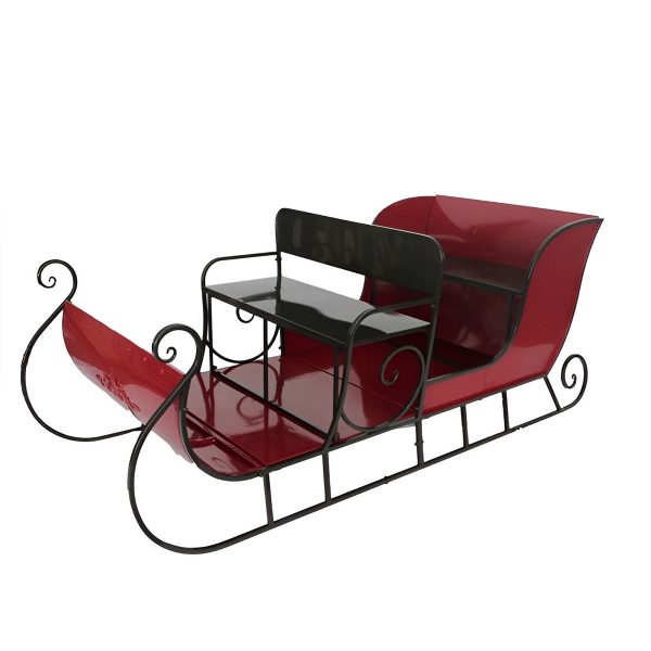 ΕΛΚΗΘΡΟ ΚΟΚΚΙΝΟ ΜΕΤΑΛΛΙΚΟ Trineo 220Χ102Χ89 cm