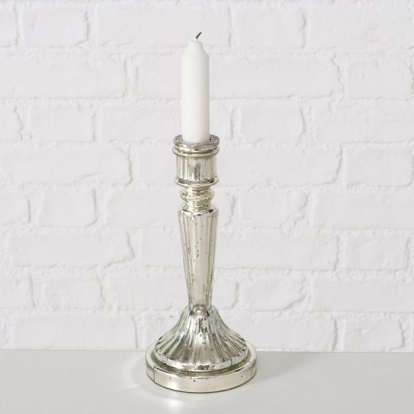 ΚΗΡΟΠΗΓΙΟ Chrystal H21cm D9,5cm ΑΣΗΜΙ ΓΥΑΛΙ