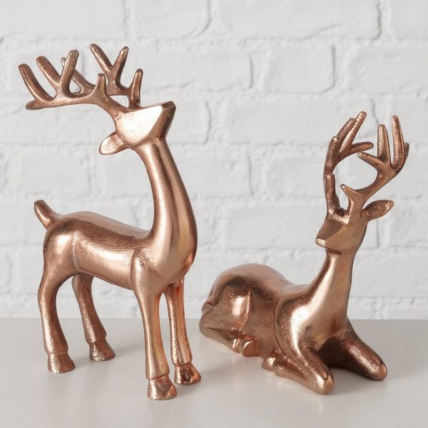 ΕΛΑΦΙ 2/ass ΦΙΓΟΥΡΑ Seran ΡΟΖ ΧΡΥΣΟ ΑΛΟΥΜΙΝΙΟ  13x4.5x23 cm , 16Χ7Χ22cm