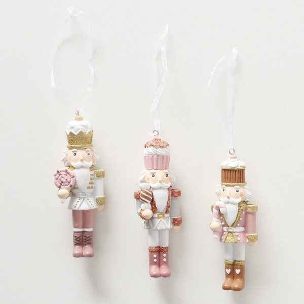 ΣΤΟΛΙΔΙ 3/ass ΚΑΡΥOΘΡΑΥΣΤΗΣ  Gabriel   4,X3,5X12,3cm Glitter Polyresin