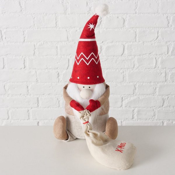 ΣΤΟΠ ΠΟΡΤΑΣ ΞΩΤΙΚΟ ΚΑΦΕ ΚΟΚΚΙΝΟ Fiete 15Χ15Χ40cm Polyester