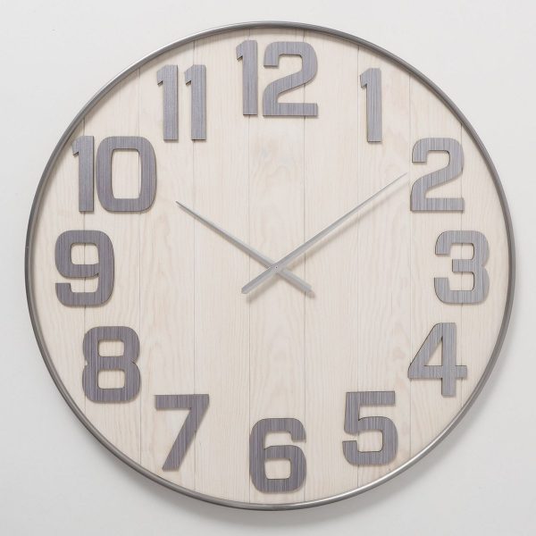 ΡΟΛΟΙ Medan ΑΝΑΛΟΓΙΚΟ Η3,5cm D90cm ΦΥΣΙΚΟ MDF & ΜΕΤΑΛΛΟ ΜΑΥΡΟ