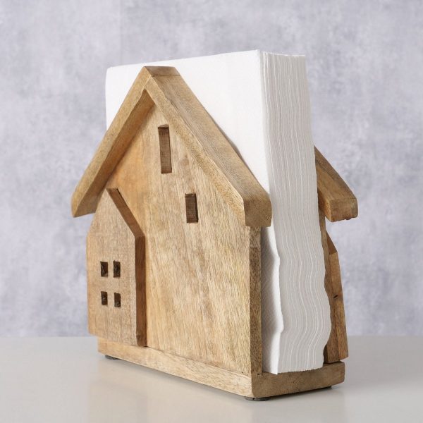 ΧΑΡΤΟΠΕΤΣΕΤΟΘΗΚΗ Holdy ΣΠΙΤΑΚΙ ΞΥΛΟ ΦΥΣΙΚΟ Mango 18Χ8Χ17cm