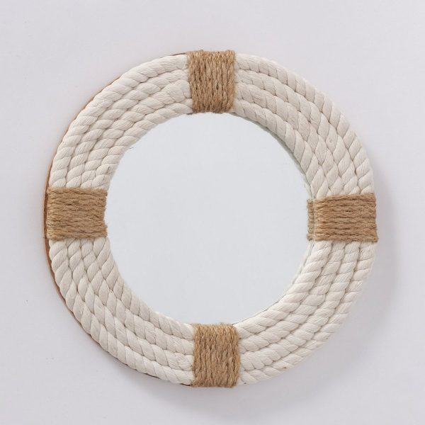 ΚΑΘΡΕΠΤΗΣ Portelli ΣΧΟΙΝΙ ΛΕΥΚΟ, ΦΥΣΙΚΟ Jute MDF Polyester