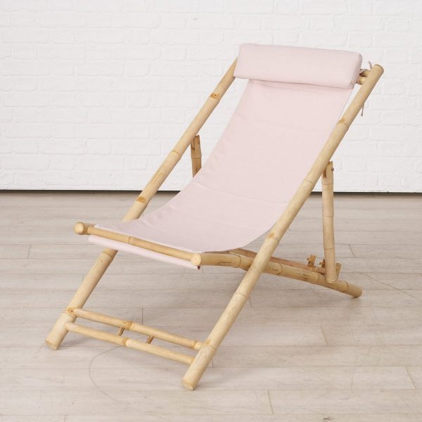 ΠΟΛΥΘΡΟΝΑ ΚΗΠΟΥ ΦΥΣΙΚΟ Bamboo ΜΕ ΜΑΞΙΛΑΡΙ ΣΟΜΟΝ Cotton, Polyester Kanela 112Χ60Χ88cm