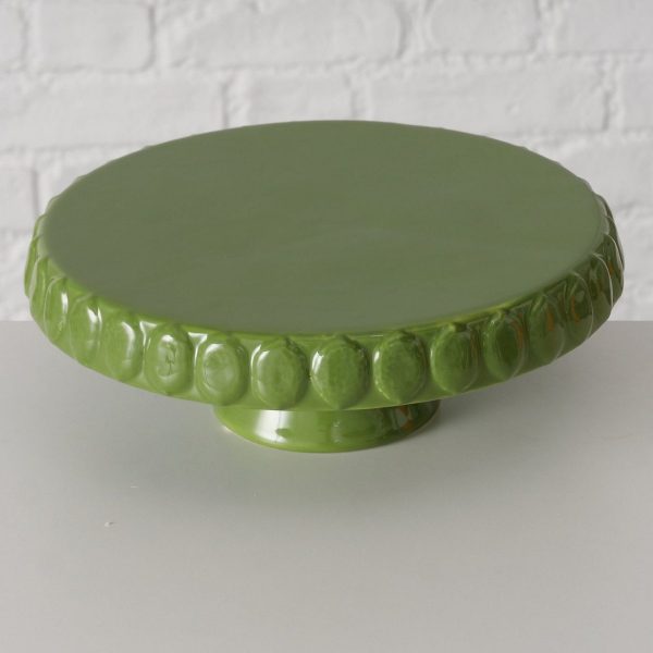 ΤΟΥΡΤΙΕΡΑ Lime ΠΡΑΣΙΝΟ ΚΕΡΑΜΙΚΟ H8cm D25cm