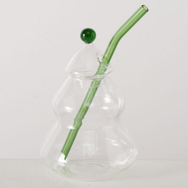 ΠΟΤΗΡΙ ΔΕΝΤΡΟ ΓΥΑΛΙΝΟ ΔΙΑΦΑΝΕΣ ΜΕ ΚΑΛΑΜΑΚΙ ΠΡΑΣΙΝΟ Peter 330ml, Dishwasher proof 12Χ10Χ18cm