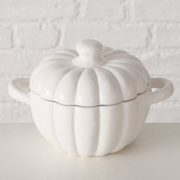 ΜΠΟΛ ΓΙΑ ΣΟΥΠΑ ΜΕ ΚΑΠΑΚΙ ΚΟΛΟΚΥΘΑ Tramo  ΛΕΥΚΟ ΚΕΡΑΜΙΚΟ 19,5X12,5cm D14,50cm