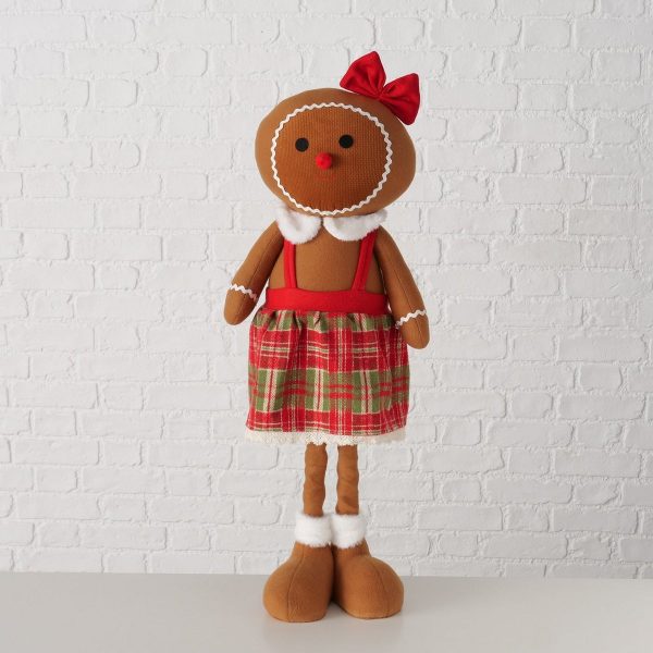 ΜΠΙΣΚΟΤΟΠΑΙΔΟ ΚΟΡΙΤΣΙ ΦΙΓΟΥΡΑ ΚΑΦΕ Ginger 32Χ18Χ105cm Iron, Concrete, Polyester