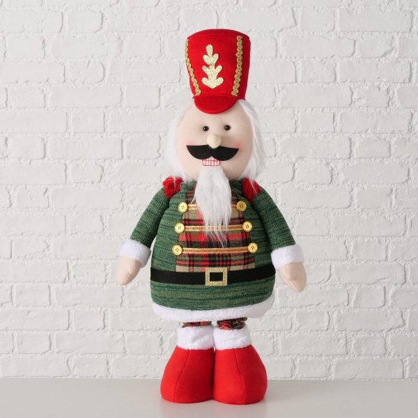 ΚΑΡΥΟΘΡΑΥΣΤΗΣ ΦΙΓΟΥΡΑ Nolan ΠΤΥΣΣΟΜΕΝΟΣ ΚΟΚΚΙΝΟ ΠΡΑΣΙΝΟ 34Χ17Χ113cm Iron, Plastic, Polyester