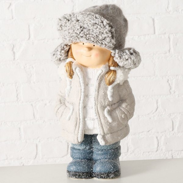 ΠΑΙΔΙ ΚΟΡΙΤΣΙ ΦΙΓΟΥΡΑ Enni ΜΠΕΖ ΓΚΡΙ 21Χ16Χ40cm Magnesia, Polyester