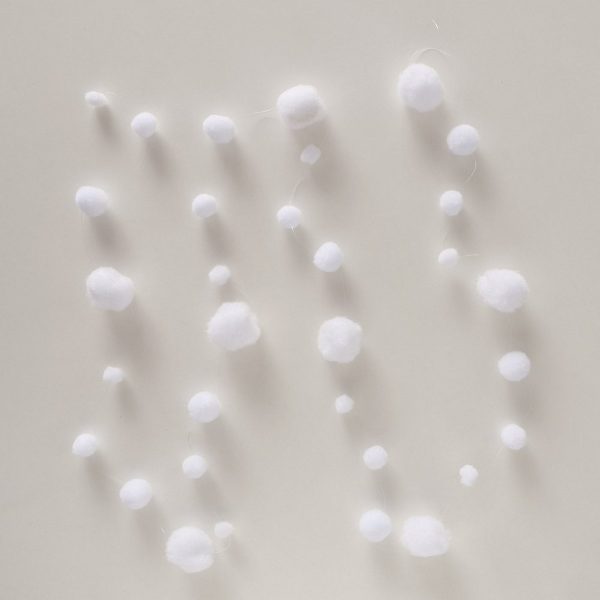 ΓΙΡΛΑΝΤΑ ΧΙΟΝΙ Snowfall L4cm H200cm ΛΕΥΚΟ Polyester