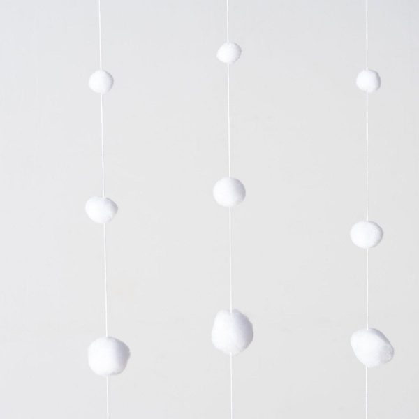 ΚΟΥΡΤΙΝΑ ΧΙΟΝΙ Snowfall W3cm L90cm H200cm Polyester