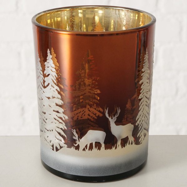 ΚΗΡΟΠΗΓΙΟ ΚΑΦΕ ΛΕΥΚΟ ΕΛΑΦΙ Lorel H12,5cm ΓΥΑΛΙ