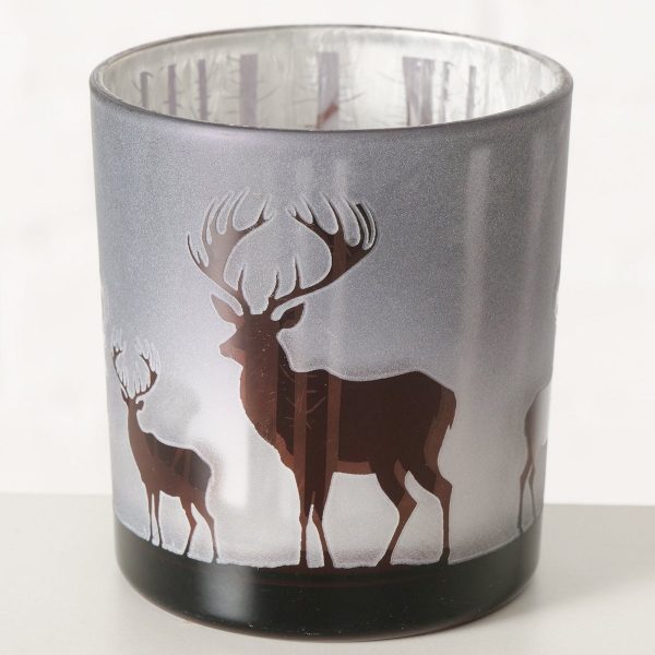 ΚΗΡΟΠΗΓΙΟ ΛΕΥΚΟ ΚΑΦΕ ΕΛΑΦΙΑ Sliro H8cm D7,3cm  ΓΥΑΛΙ