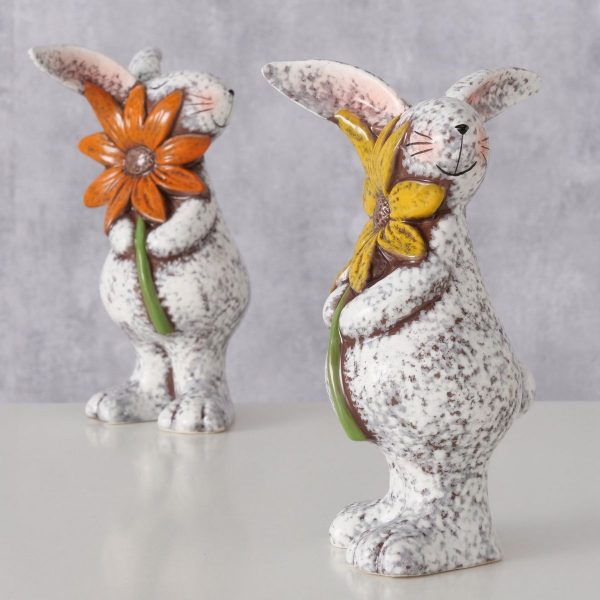 ΛΑΓΟΣ 2/ass ΜΕ ΜΑΡΓΑΡΙΤΑ ΦΙΓΟΥΡΑ Friedel ΛΕΥΚΟ 12Χ13Χ20cm