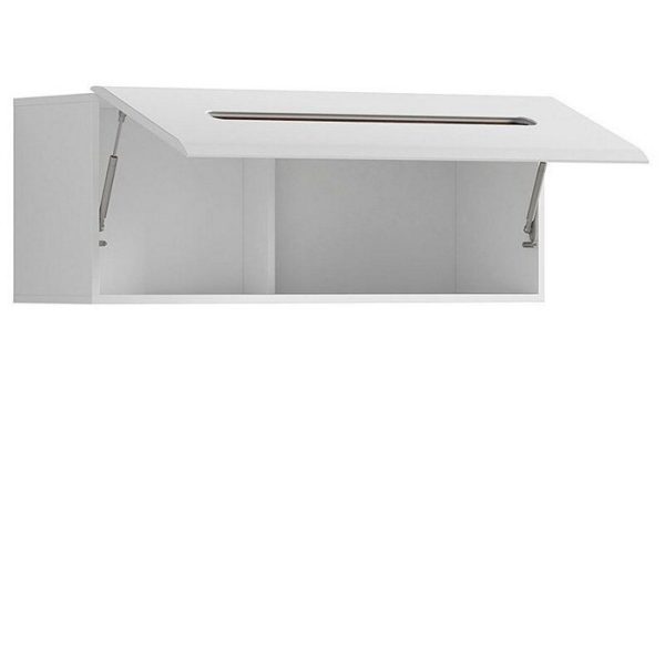 ΕΠΙΤΟΙΧΙΟ ΝΤΟΥΛΑΠΙ 105/41/35cm NEW YORK 004 ΛΕΥΚΟ ΓΥΑΛΙΣΤΕΡΟ / WENGE MAGIC ΜΕΛΑΜΙΝΗ (ΠΕΡΙΛΑΜΒΑΝΕΤΑΙ ΟΔΗΓΟΣ ΣΥΝΑΡΜΟΛΟΓΗΣΗΣ)