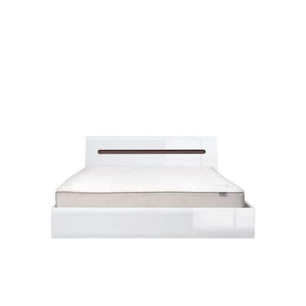 ΚΡΕΒΑΤΙ 160 165/35-86/214cm NEW YORK 023 ΛΕΥΚΟ ΓΥΑΛΙΣΤΕΡΟ / WENGE MAGIC ΜΕΛΑΜΙΝΗ (ΠΕΡΙΛΑΜΒΑΝΕΤΑΙ ΟΔΗΓΟΣ ΣΥΝΑΡΜΟΛΟΓΗΣΗΣ)