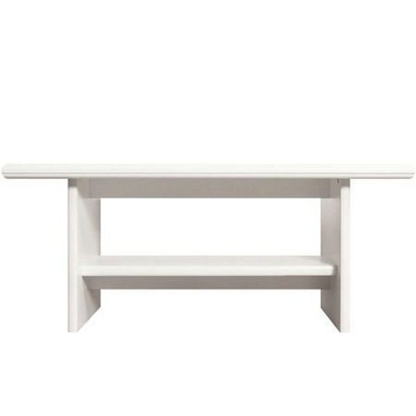 ΤΡΑΠΕΖΙ ΣΑΛΟΝΙΟΥ 130/51/65 cm PARIS 006  ΛΕΥΚΟ ALPINE ΜΕΛΑΜΙΝΗ (ΠΕΡΙΛΑΜΒΑΝΕΤΑΙ ΟΔΗΓΟΣ ΣΥΝΑΡΜΟΛΟΓΗΣΗΣ)