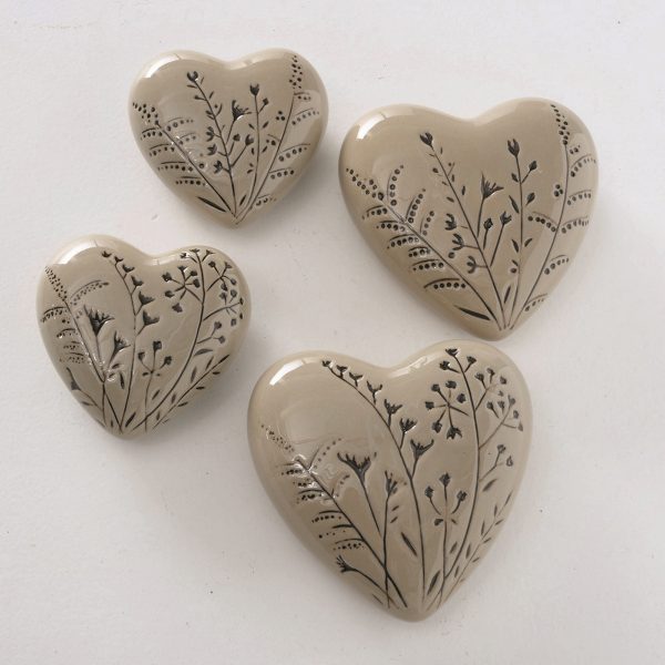 ΚΑΡΔΙΑ ΔΙΑΚΟΣΜ Set/2 2/ass ΜΠΕΖ Botanico ΠΟΡΣΕΛΑΝΗ L0 W0 H0 D0cm