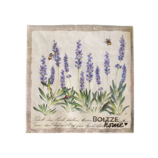 ΧΑΡΤΟΠΕΤΣΕΤΕΣ ΣΧΕΔΙΟ Lavanda, 20τμχ  Floral,  ΧΑΡΤΙ