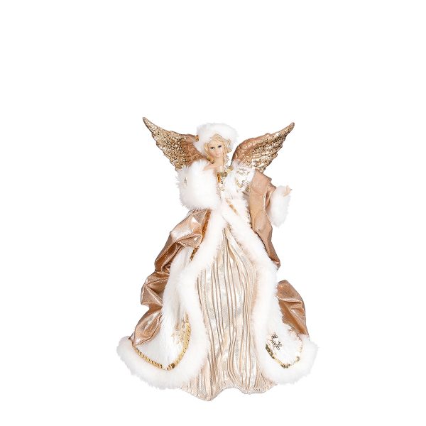 ΑΓΓΕΛΟΣ ΦΙΓΟΥΡΑ ΛΕΥΚΟ/ΧΡΥΣΟ- L24 w10 h34cm polyester