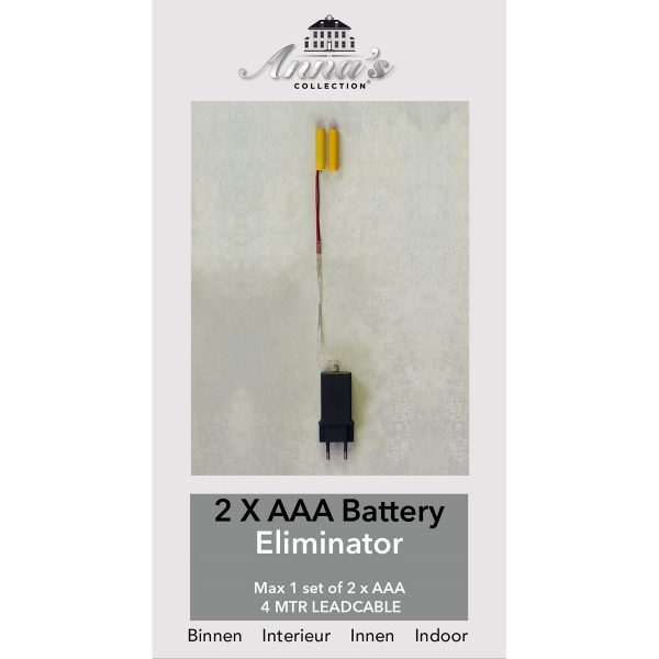 ΜΕΤΑΣΧΗΜΑΤΙΣΤΗΣ ΕΝΑΝΤΙ ΜΠΑΤΑΡΙΑΣ  2XAAA  3.2V - 4MTR CLEAR ΚΑΛΩΔΙΟ - IP20 TRANSFORMER