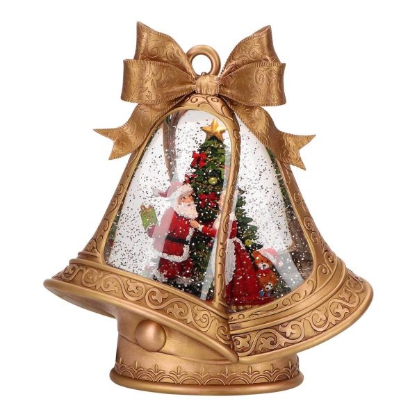 ΚΑΜΠΑΝΑ ΧΡΥΣΗ ΝΕΡΟΥ ΜΕ ΑΙ ΒΑΣΙΛΗΣ LED Battery Order 24x11x24,5cm gold