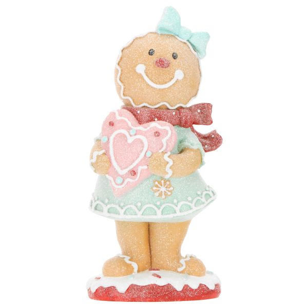 ΖΑΧΑΡΩΤΟ ΚΟΡΙΤΣΙ  ΜΕ ΚΑΡΔΙΑ Gingerbread girl 11x8x24cm