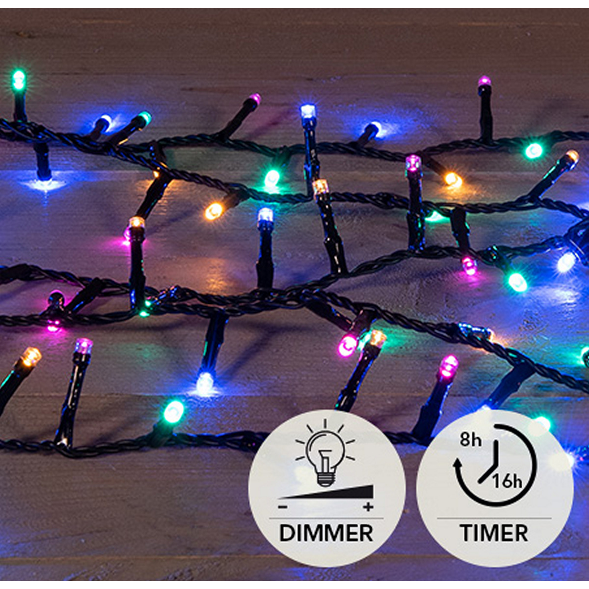 ΦΩΤΑΚΙΑ 500 LED SOFT MULTI ΠΡΑΣΙΝΟ/ΡΟΖ/ΜΠΛΕ-CLASSIC IVY 12M - 5MM CONCAVE LED - 4M ΚΑΛΩΔΙΟ ΜΑΥΡΟ- 31V/IP44 TRANSFORMER 3.6VA - ON / 8/16H TIMER / OFF