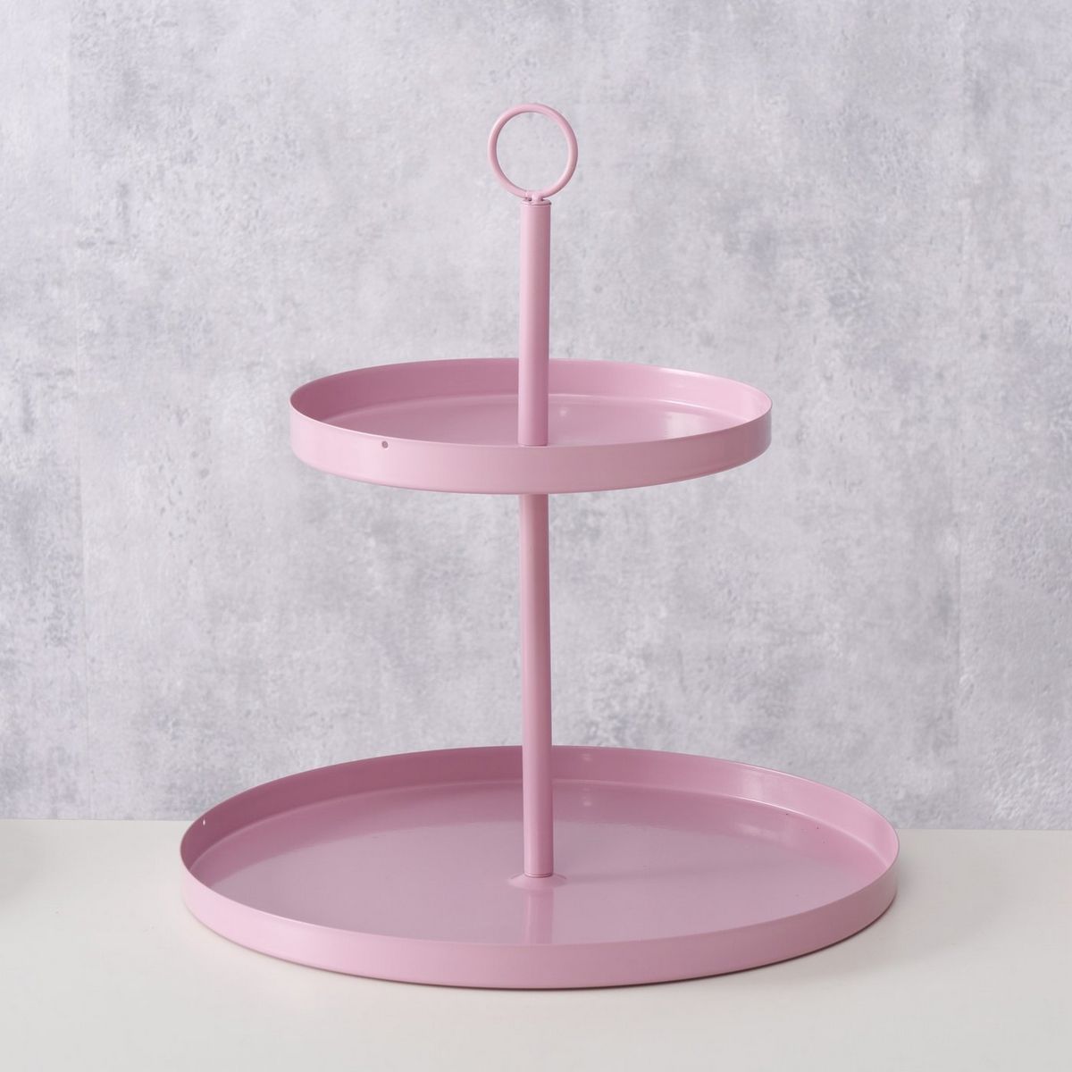ΠΙΑΤΕΛΑ ΔΙΠΛΗ ΡΟΖ Samina H34cm D30cm ΜΕΤΑΛΛΟ