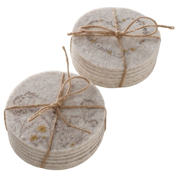 ΣΟΥΒΕΡ ΣΧΕΔΙΟ Meadow set/6, 2/ass D10cm, Jute, Polyester