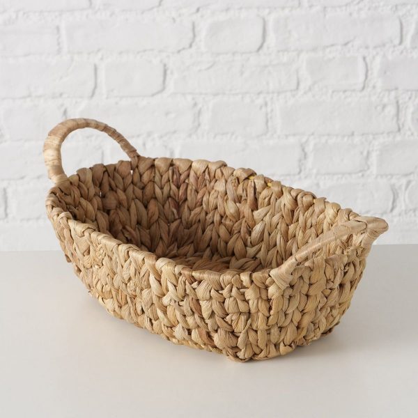 ΚΑΛΑΘΙ Cado ΠΛΕΚΤΟ ΟΒΑΛ 37X20X13cm  ΦΥΣΙΚΟ Water hyacinth