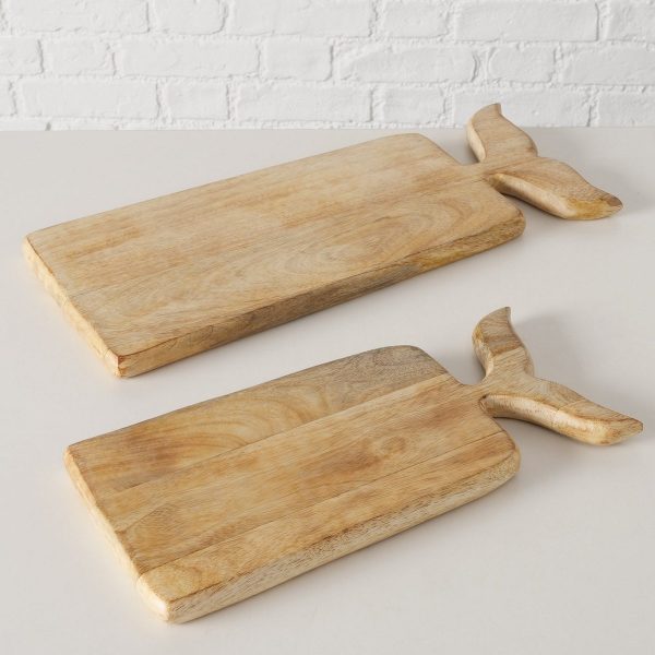 ΔΙΣΚΟΣ ΚΟΠΗΣ Set/2 Fenan ΞΥΛΟ ΦΥΣΙΚΟ Mango 35Χ17Χ3cm 45x20x2cm