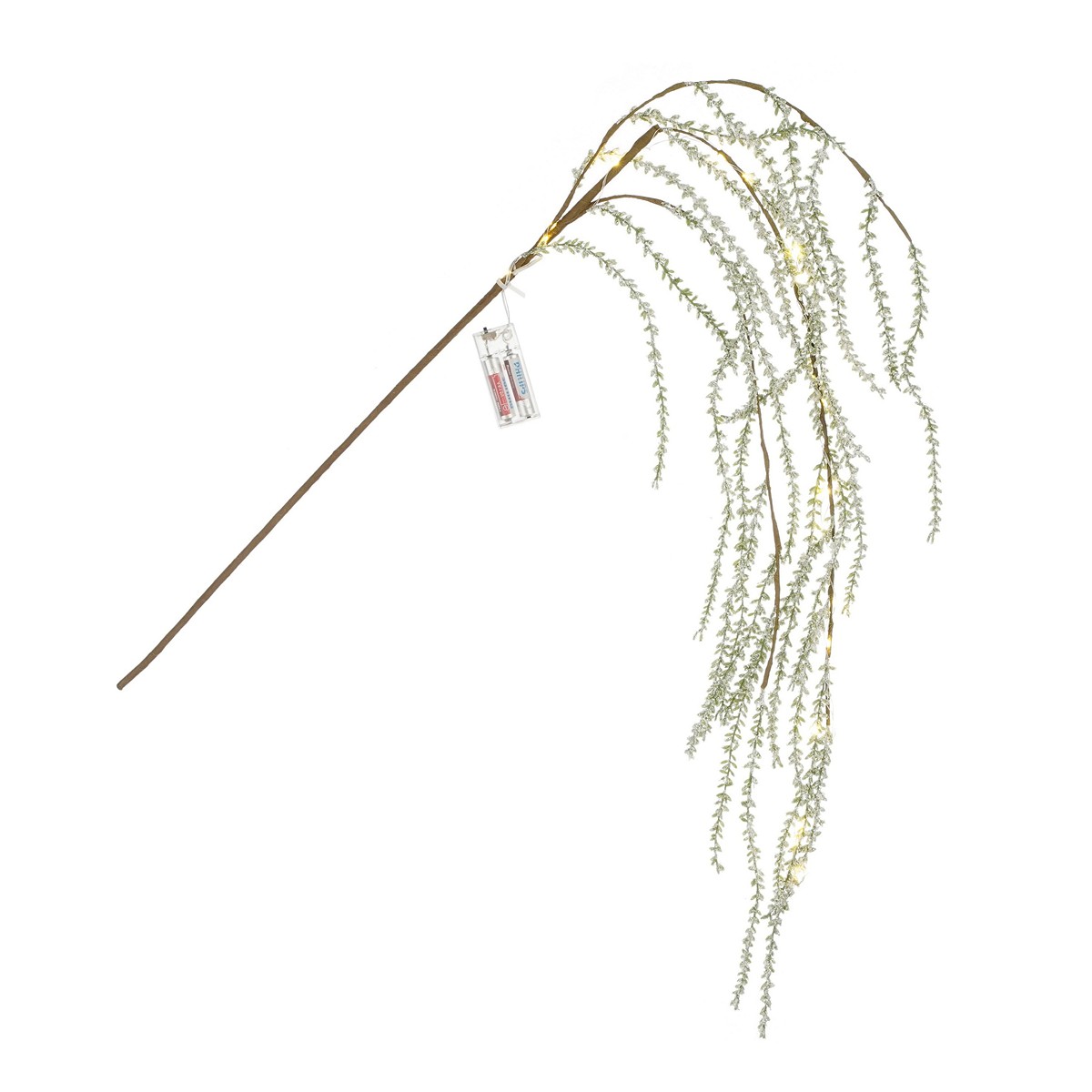 ΚΛΑΔΙ Springeria 20 led ΠΡΑΣΙΝΟ ΠΑΓΩΜΕΝΟ ΚΡΕΜΑΣΤΟ ΜΠΑΤΑΡΙΑΣ L116cm