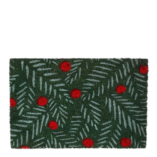 ΠΑΤΑΚΙ ΕΙΣΟΔΟΥ ΜΕ ΓΚΙ holly ΠΡΑΣΙΝΟ/ΚΟΚΚΙΝΟ 60x40cm ΚΟΚΟΦΟΙΝΙΚΑΣ