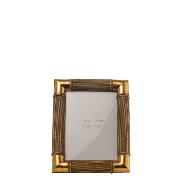 ΚΟΡΝΙΖΑ ΧΡΥΣΟ ΑΝΤΙΚΕ ΜΕ ΔΕΣΙΜΑΤΑ photo13x18cm  17,5x2,5x23cm