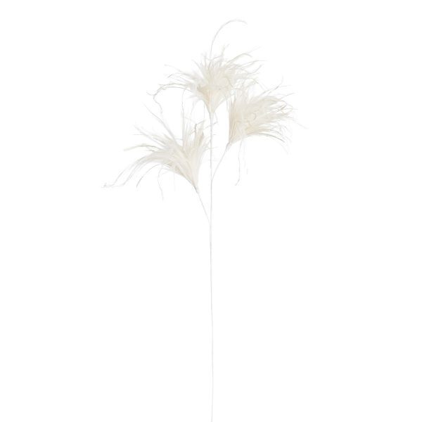 ΠΟΥΠΟΥΛΟ ΚΛΑΔΙ OFF WHITE L75cm feather