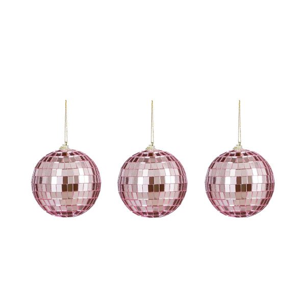 ΜΠΑΛΑ ΨΗΦΙΔΑ Set/3 ΡΟΖ d8cm ΑΘΡΑΥΣΤΗ