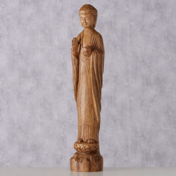 ΒΟΥΔΑΣ ΦΙΓΟΥΡΑ Patho H80,50cm,W16cm,L17cm ΚΑΦΕ  polyresin