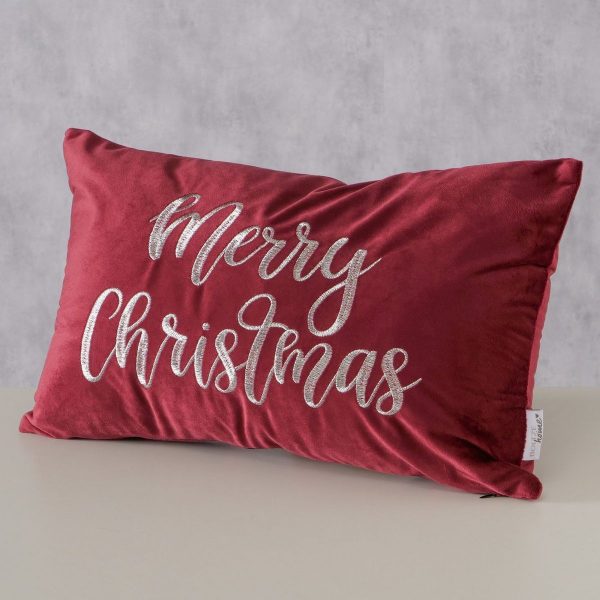 ΜΑΞΙΛΑΡΙ Zinc 50X30X10 MERRY CHRISTMAS ΒΕΛΟΥΔΟ ΜΠΟΡΝΤΩ ΜΕ ΑΣΗΜΙ ΓΡΑΜΜΑΤΑ ΜΕ ΦΕΡΜΟΥΑΡ