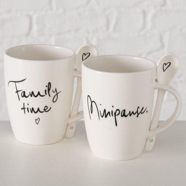 ΚΟΥΠΑ 2/ASS Family 400ml ,H12,5CM D 8,50cm FAMILY TIME ΛΕΥΚΗ  ΜΕ ΚΟΥΤΑΛΙ  NEW BONE