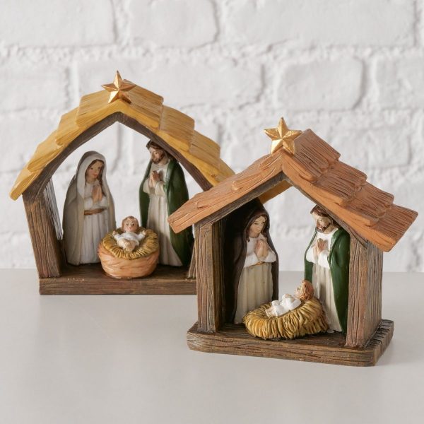 ΦΑΤΝΗ 2/ASS Greppio H 15,5cm, L 15cm,W 6,5cm ΜΠΕΖ ΚΑΦΕ polyresin